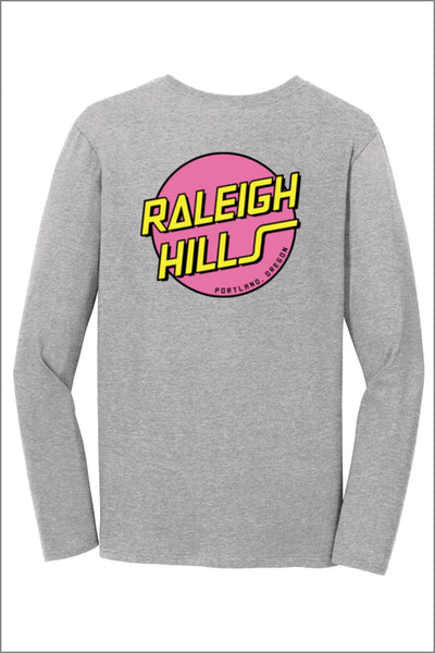 Raleigh Hills Retro Long Sleeve Tee Shirt (Womens)