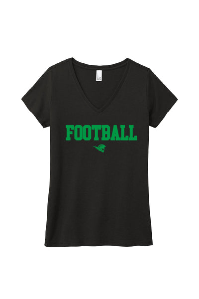 25 WS FOOTBALL V-Neck Tee (Womens)