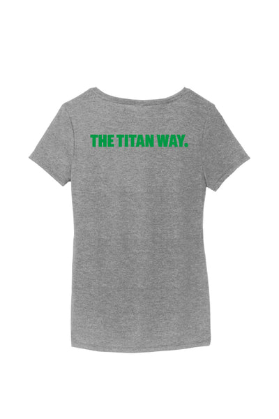 25 WS FOOTBALL V-Neck Tee (Womens)