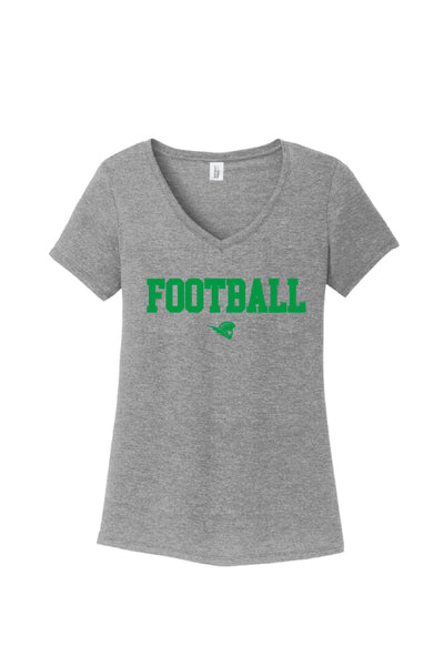 25 WS FOOTBALL V-Neck Tee (Womens)