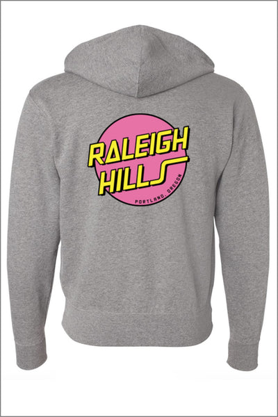 Raleigh Hills Retro Full Zip Hooded Sweatshirt (Adult Unisex + Youth)