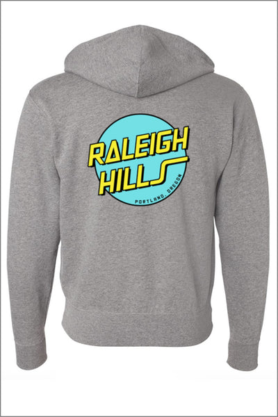 Raleigh Hills Retro Full Zip Hooded Sweatshirt (Adult Unisex + Youth)