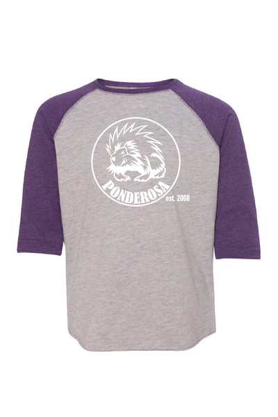 Ponderosa ES 3/4-Sleeve Raglan Tee (Youth)