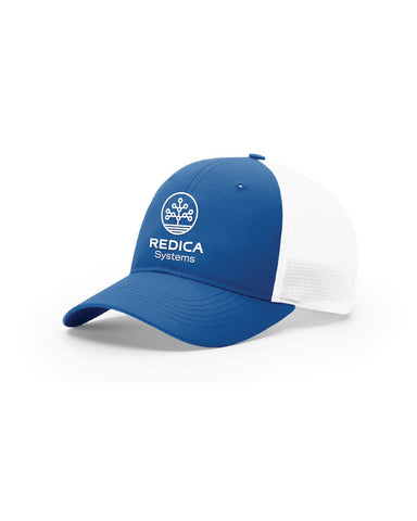 Royal/White Redica Trucker Hat (with Stretch)