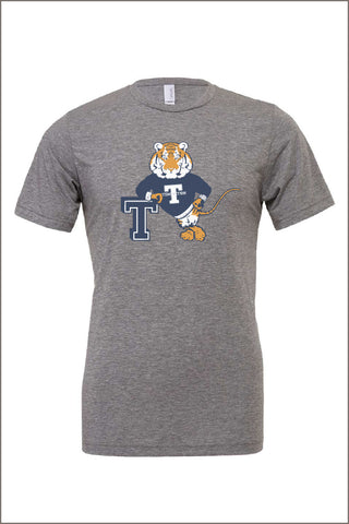 Templeton Leaning Tiger Short Sleeve Triblend Tee (Adult Unisex)