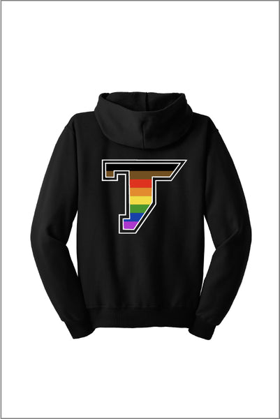 Twality Rainbow Lightweight Full Zip Sweatshirt (Adult Unisex)