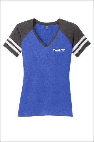 Twality Game Day V-Neck Tee (Womens)
