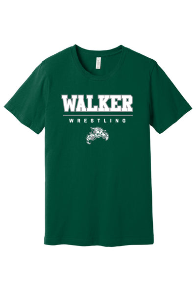 Walker Wildcats Wrestling 25 Jersey Short Sleeve Tee (Youth & Adult Unisex)