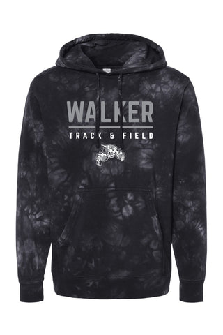 Walker Track & Field Tie Dye Hoodie (Adult Unisex)
