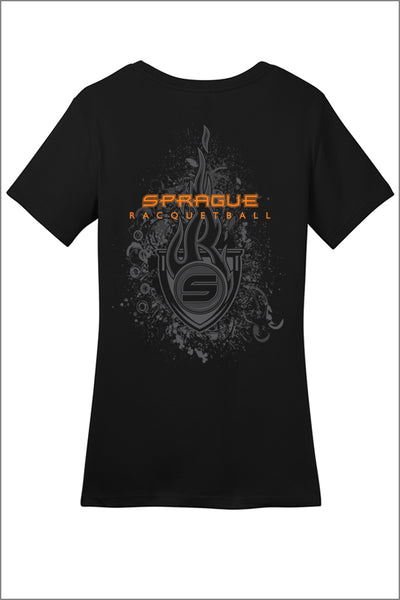 Sprague Racquetball Crewneck Tee Shirt (Womens)