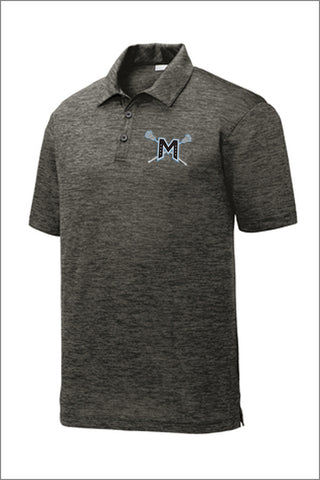 Mountainside Lacrosse PosiCharge Electric Heather Polo (Adult Unisex)