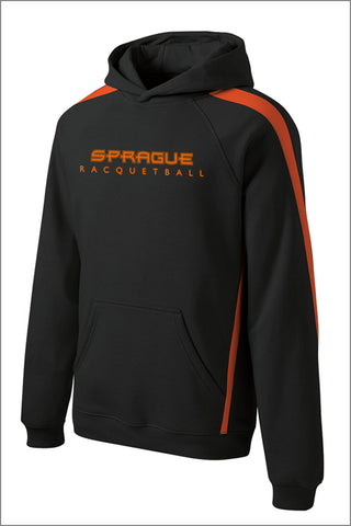 Sprague Racquetball Sleeve Stripe Pullover Hooded Sweatshirt (Adult Unisex)