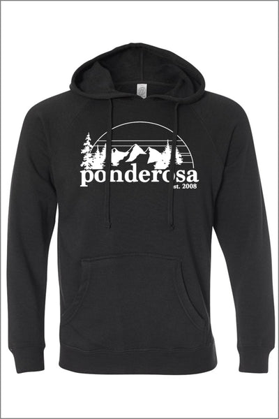 Ponderosa Raglan Hooded Sweatshirt (Adult Unisex)