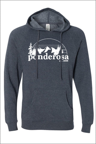 Ponderosa Raglan Hooded Sweatshirt (Adult Unisex)