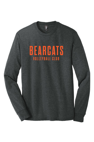 Bearcats Volleyball Charcoal Long Sleeve Tee (Adult Unisex)