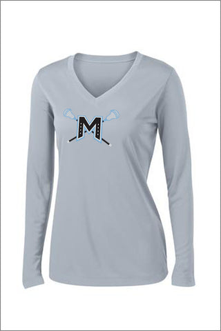 Mountainside Lacrosse PosiCharge Performance Long Sleeve Tee (Womens)