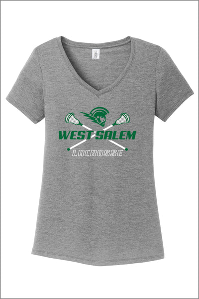 West Salem Lacrosse Tri Blend V-Neck Tee (Womens)