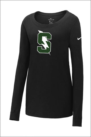 Summit COBO Nike Scoop Core Cotton Long Sleeve Tee (Womens)